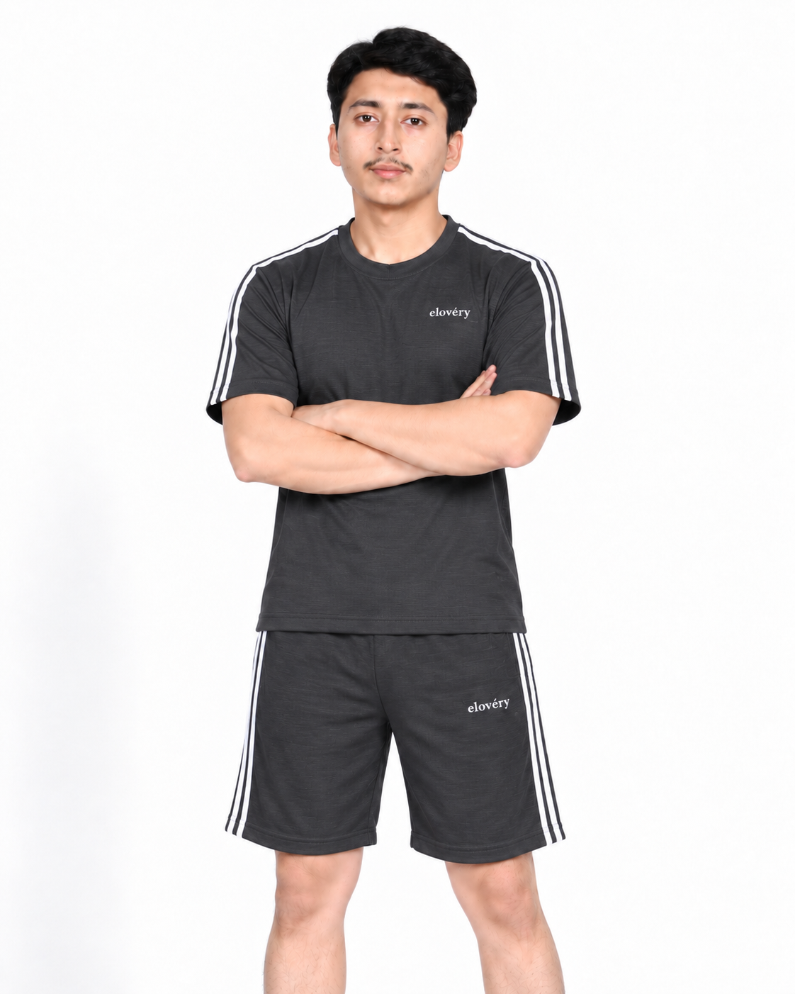 Men’s 2-Piece Activewear Set – Charcoal