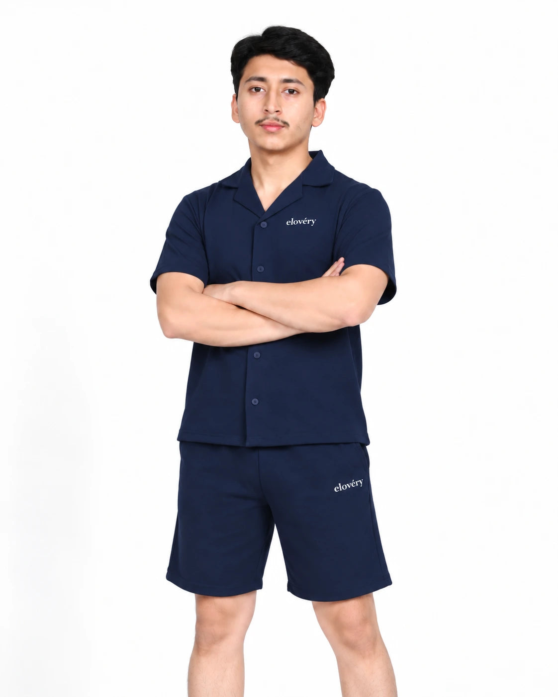 Men’s 2-Piece Premium Casual Loungewear - Navy blue