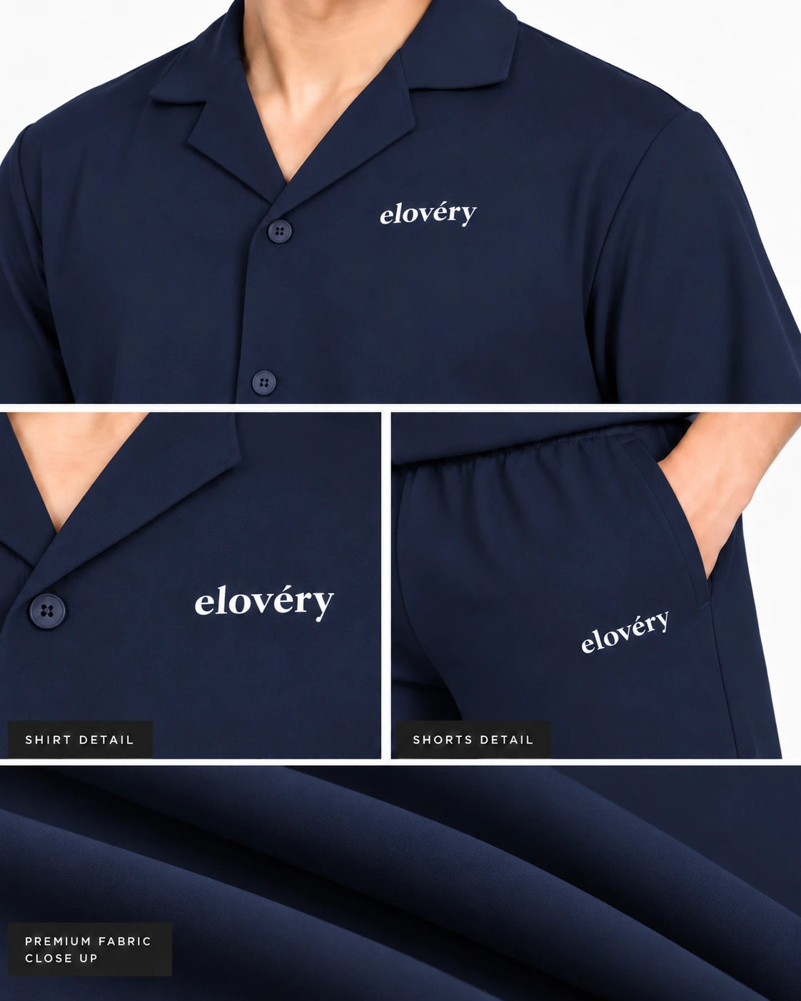 Men’s 2-Piece Premium Casual Loungewear - Navy blue
