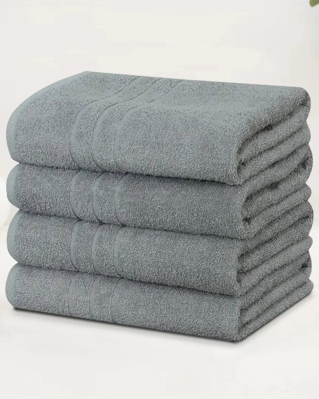 Elovery 10 Pieces Silver Towel Set – Elegant Soft Luxury Bathroom Collection