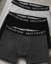 Next Collection Pack of 3 Men's Boxer Briefs | Ultra-Soft Stretch Fabric | Everyday Comfort Underwear