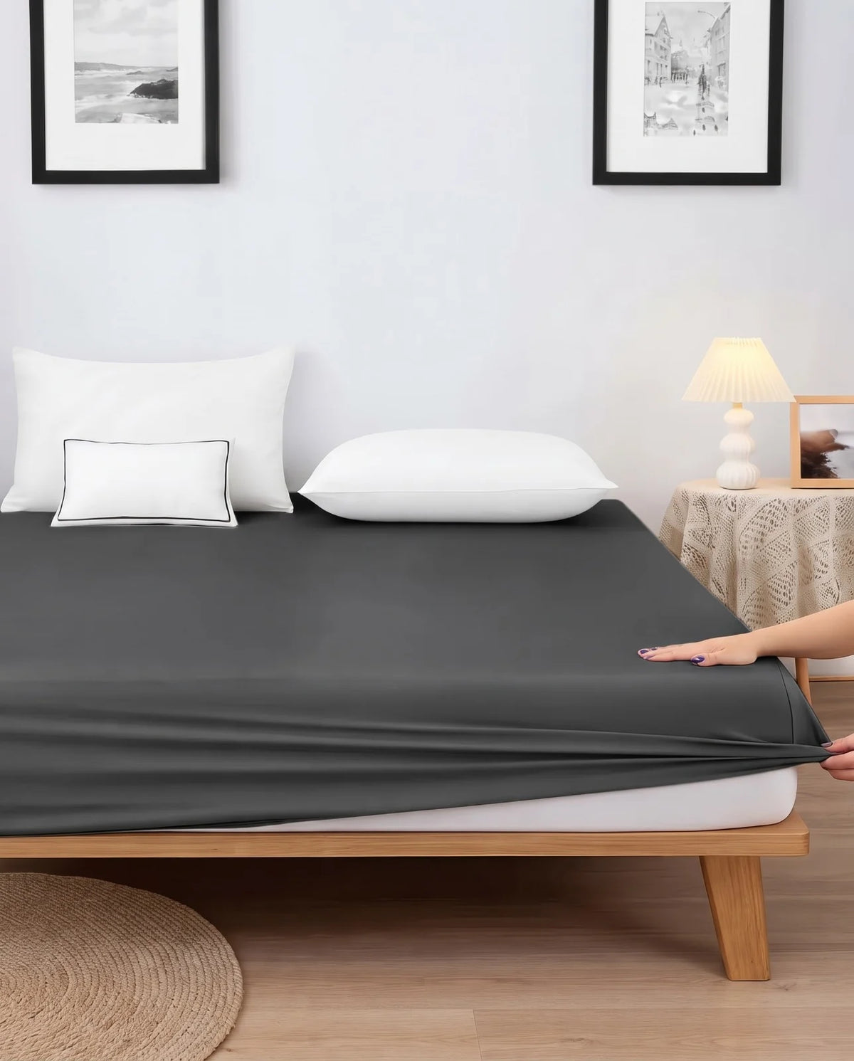 Premium Fitted Sheet With Pillows