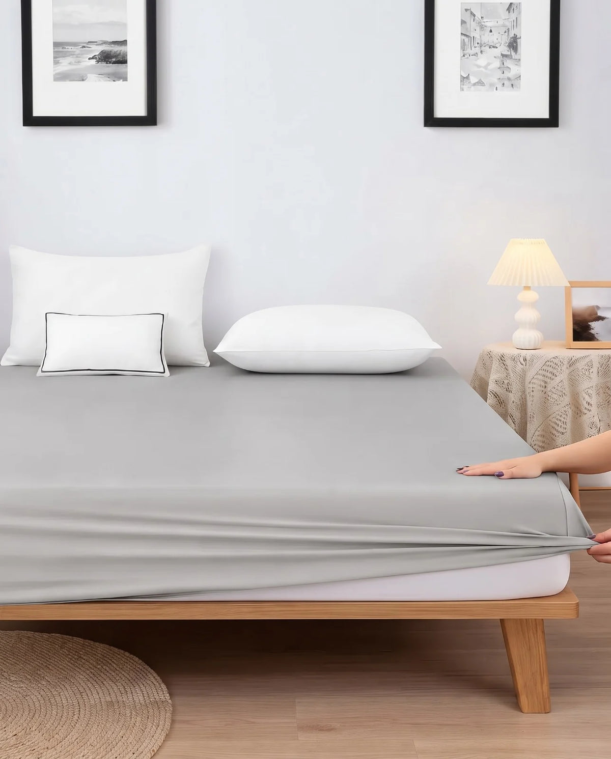 Premium Fitted Sheet With Pillows