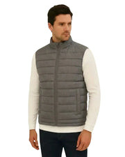 Elovery Men’s Grey Sleeveless Puffer Vest