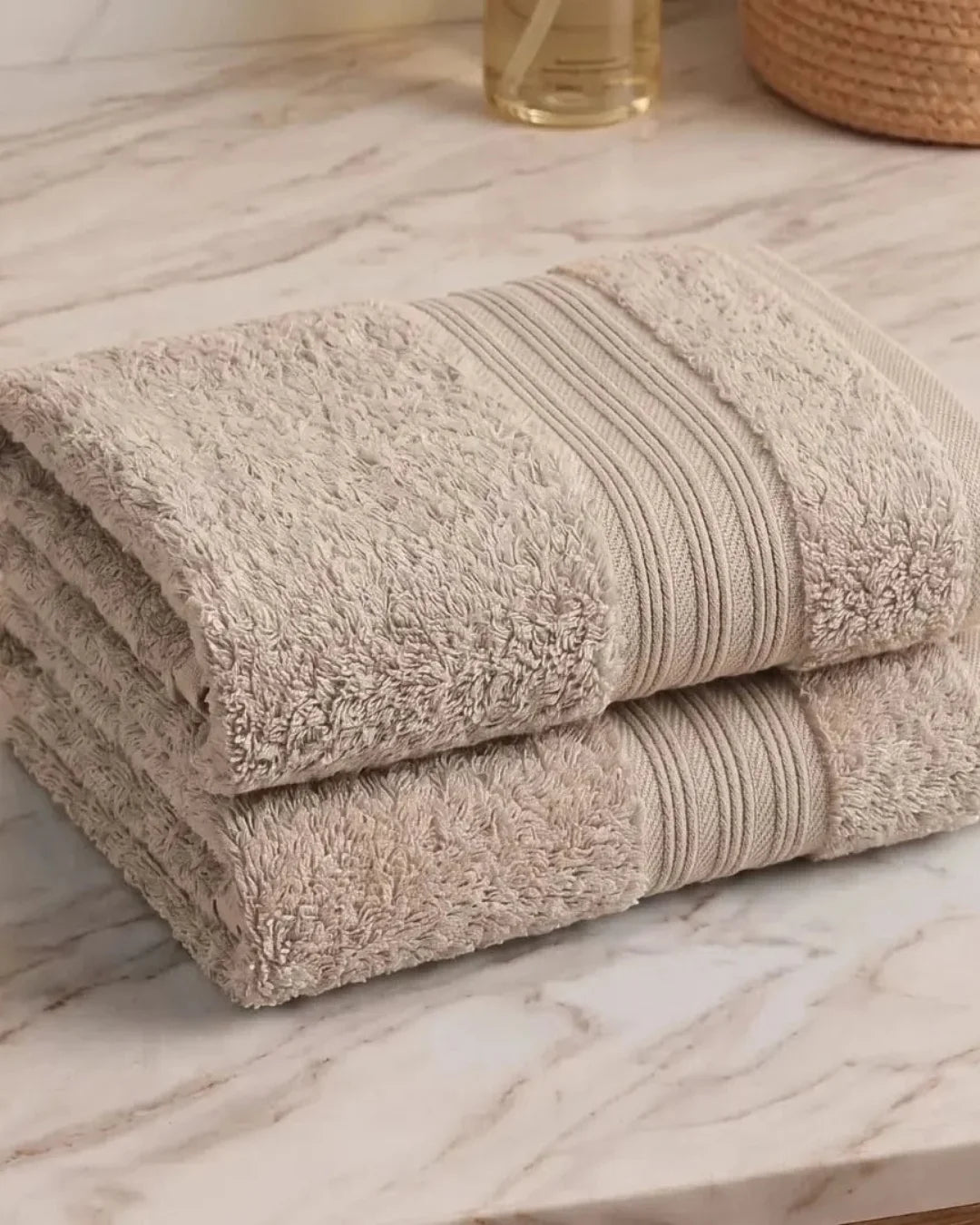 Sand Beige Bath Towel – Soft, Quick-Drying & Absorbent | 1 Piece