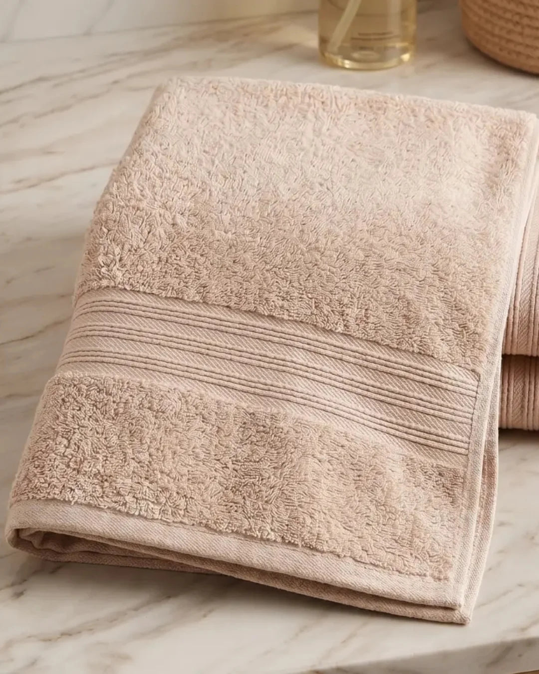 Sand Beige Bath Towel – Soft, Quick-Drying & Absorbent | 1 Piece