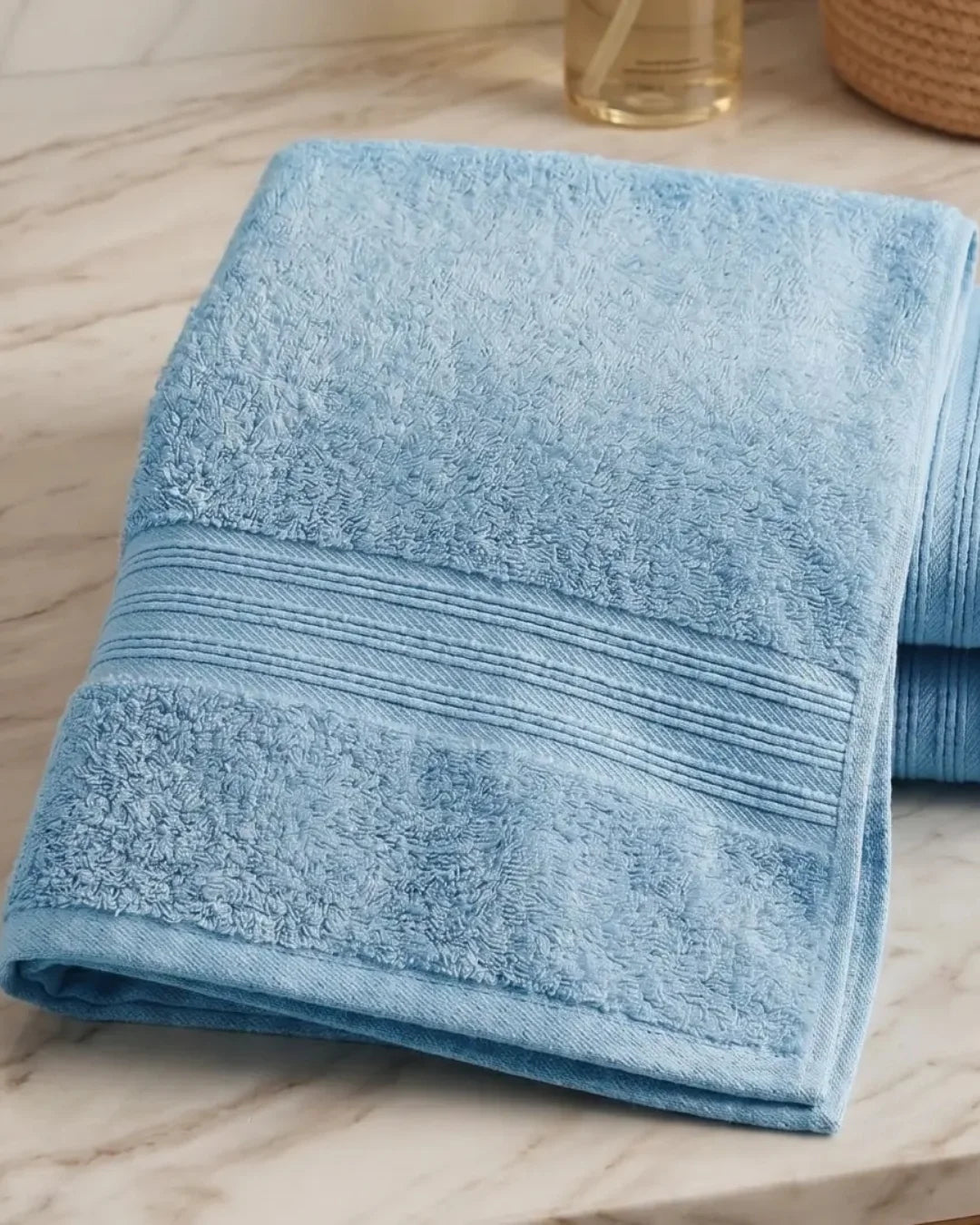 Sky Blue Bath Towel – Soft & Absorbent | 1 Piece