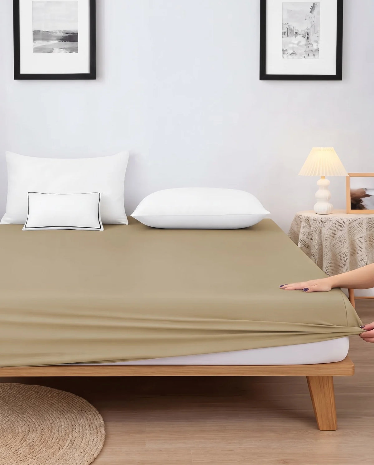 Premium Fitted Sheet With Pillows