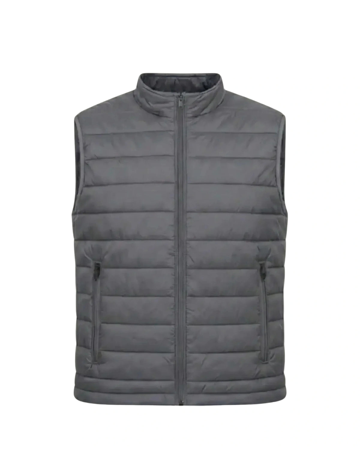 Elovery Men’s Grey Sleeveless Puffer Vest