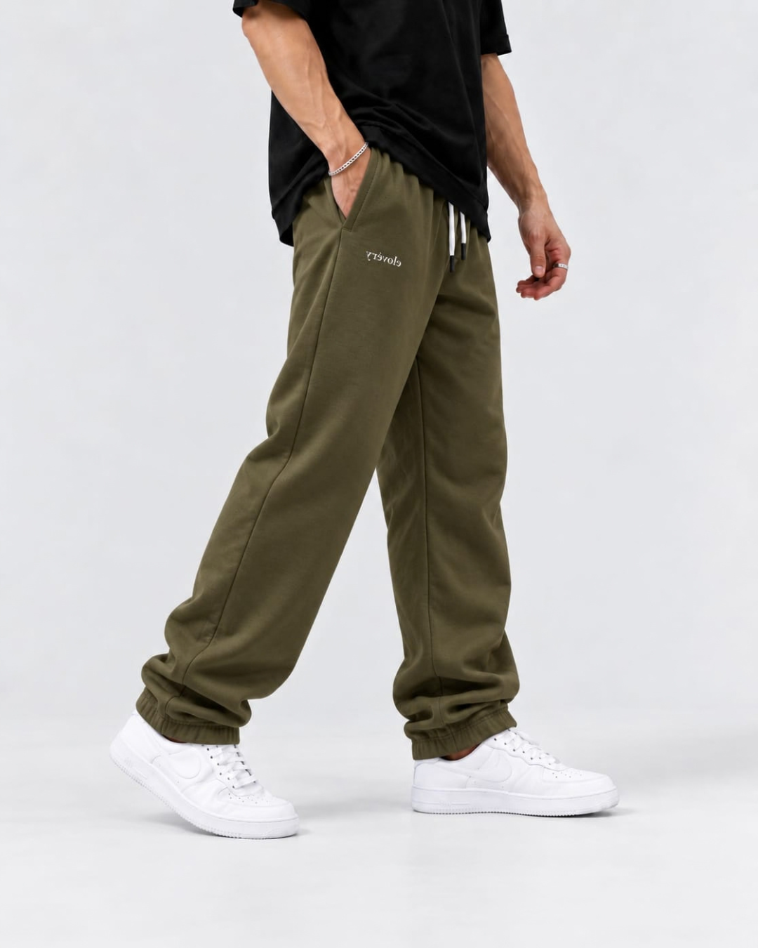 Men's Terry Jogger Trousers | Green