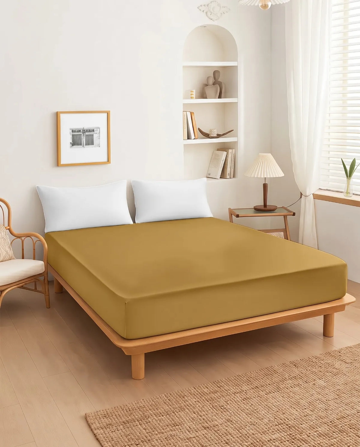 Premium Fitted Sheet With Pillows