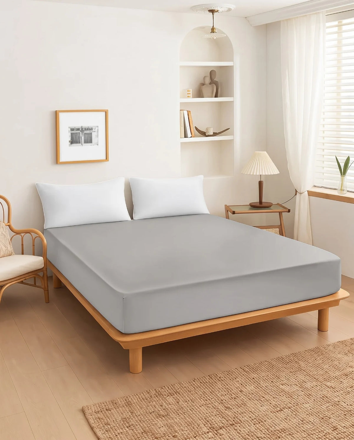 Premium Fitted Sheet With Pillows