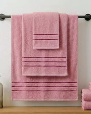 Elovery 6 Pieces Pink Towel Set