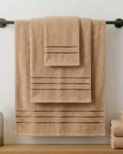 Elovery 6 Pieces Beige Towel Set