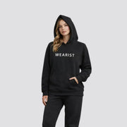 Elovery Women’s Black Hoodie & Jogger Set – Premium Cotton Fleece Loungewear