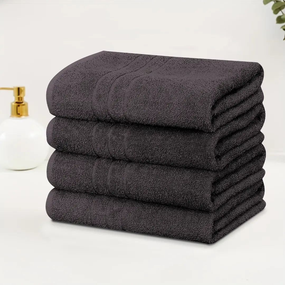 Charcoal Bath Towel – 1 Piece | Soft, Absorbent & Quick-Dry Cotton Towel