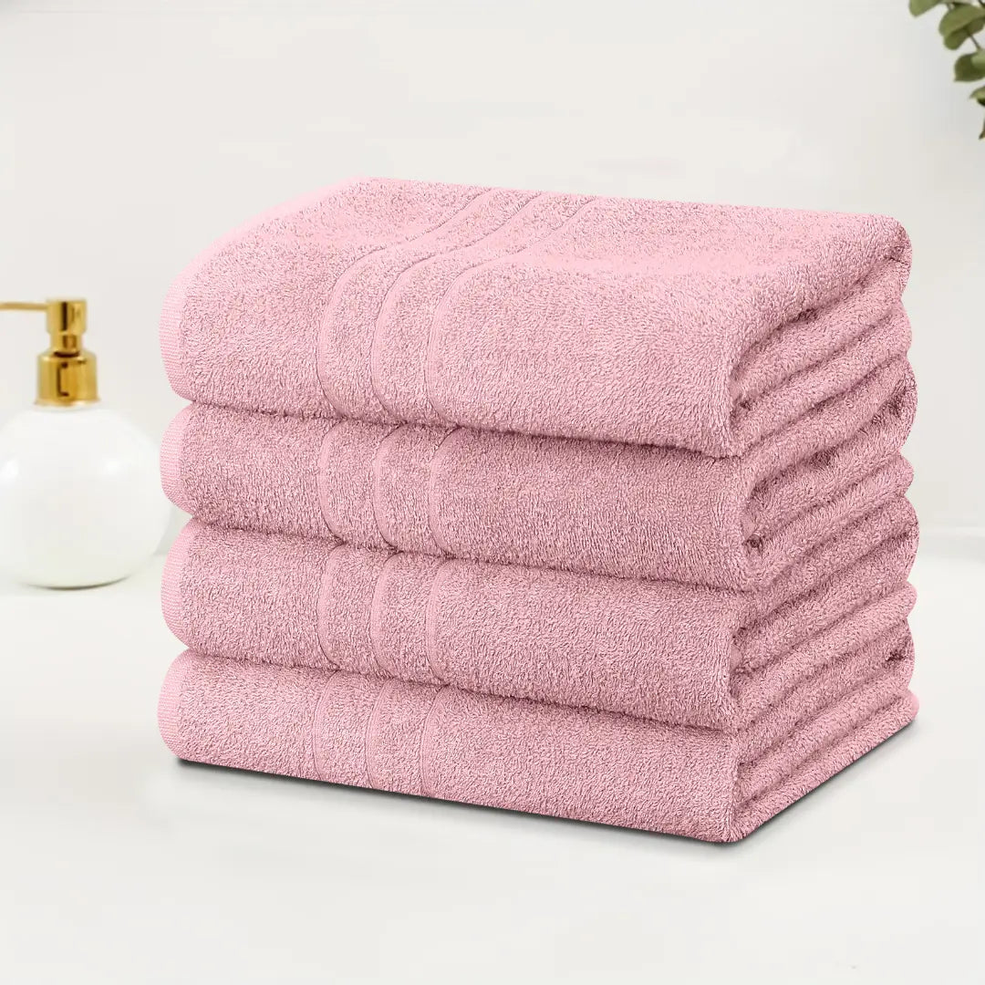 Pink Bath Towel – 1 Piece | Soft, Absorbent & Quick-Dry Cotton Towel