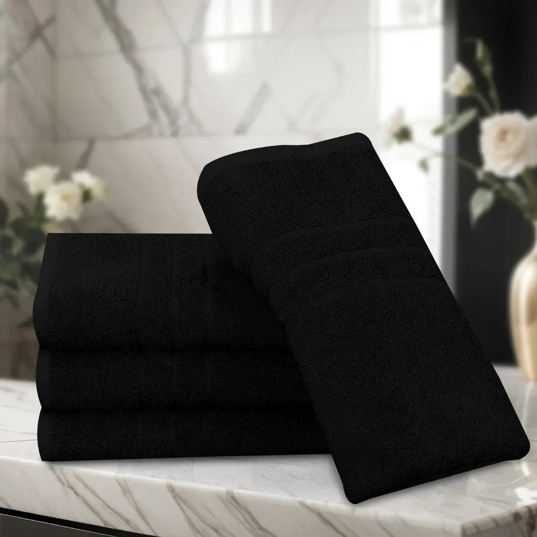 Premium Black Bath Towel – Soft, Absorbent, 1-Piece Luxury Towel