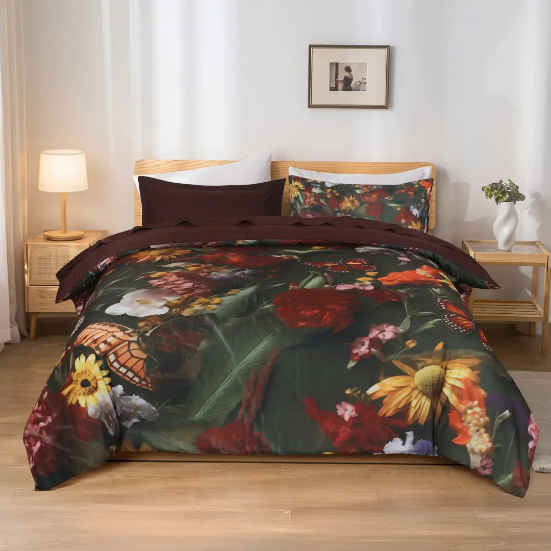Digital Printed Duvet Cover Set with Pillow Covers – Luxury Comfort & Modern Style