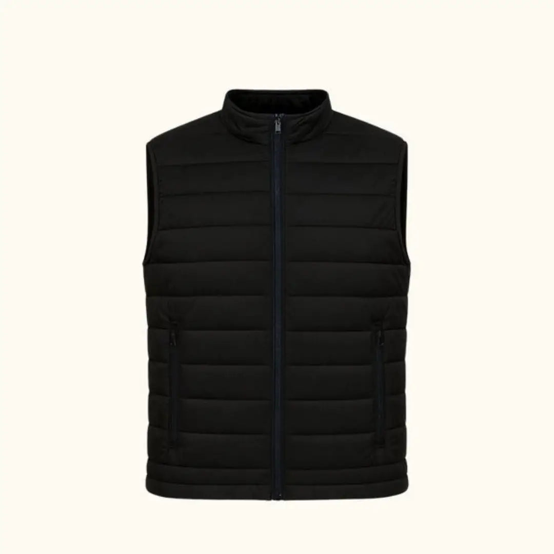 Elovery Men’s Black Puffer Vest – Lightweight Insulated Sleeveless Jacket