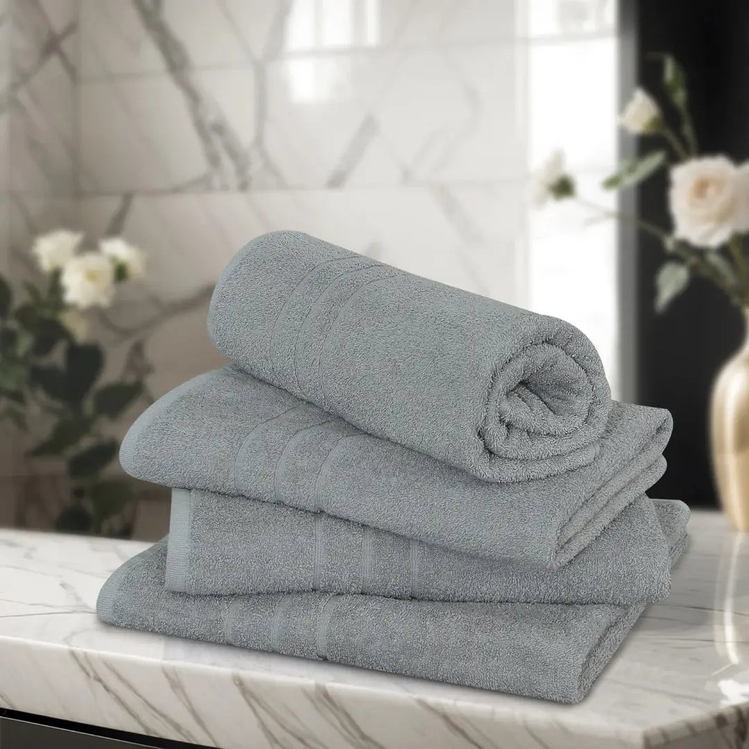 Premium Grey Towel – Soft, Absorbent, 1-Piece Luxury Bath Towel