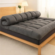 Premium Charcoal Mattress Topper – Soft Cloud Fiber & Breathable Microfiber