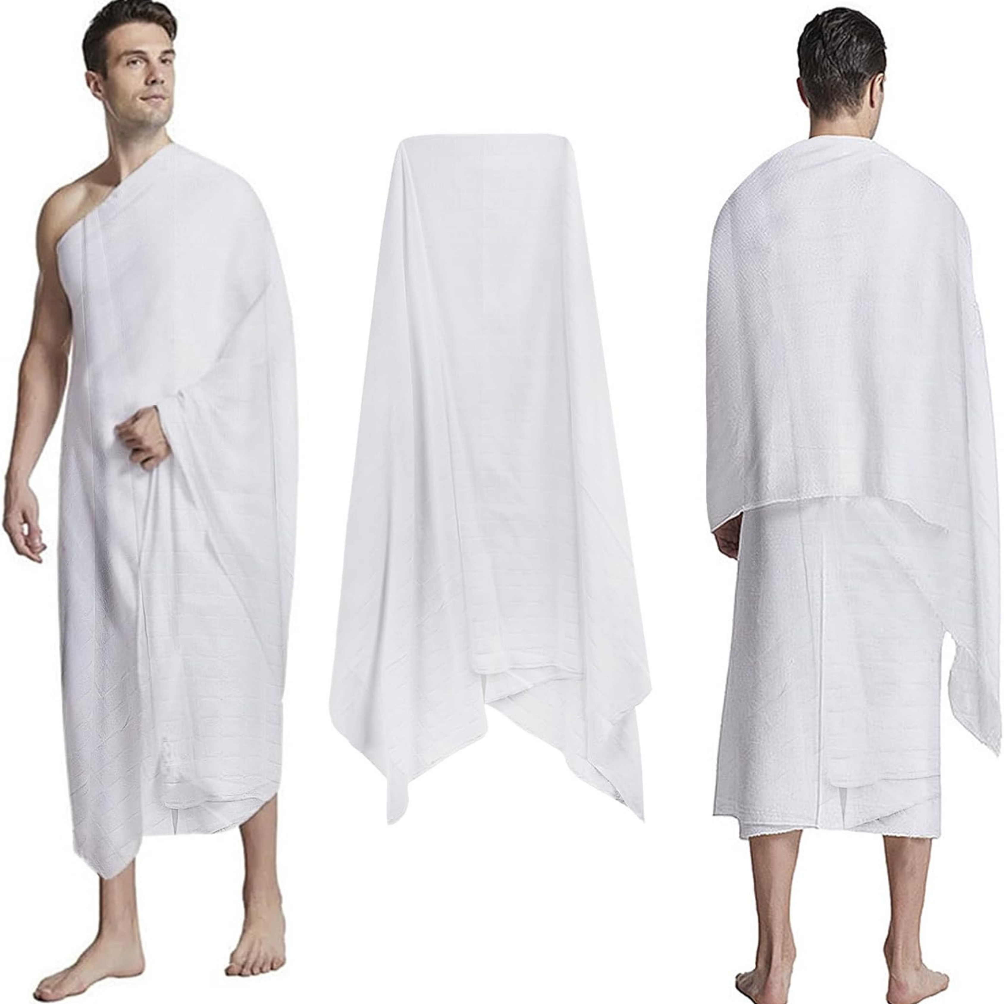Ihram Towel for Men – Absorbent Non-Stitched Ihram for Hajj and Umrah
