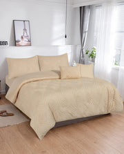 7 Pieces Jacquard Comforter Set beige