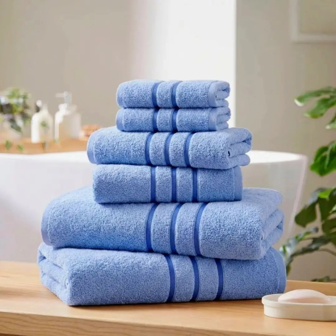 Elovery Horizon Sky Blue Towel Bundle