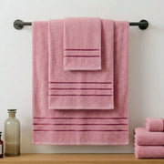 Elovery 6 Pieces Pink Towel Set