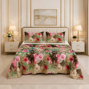 Royal Rose Garden Bedding Set - Golden Olive Accent