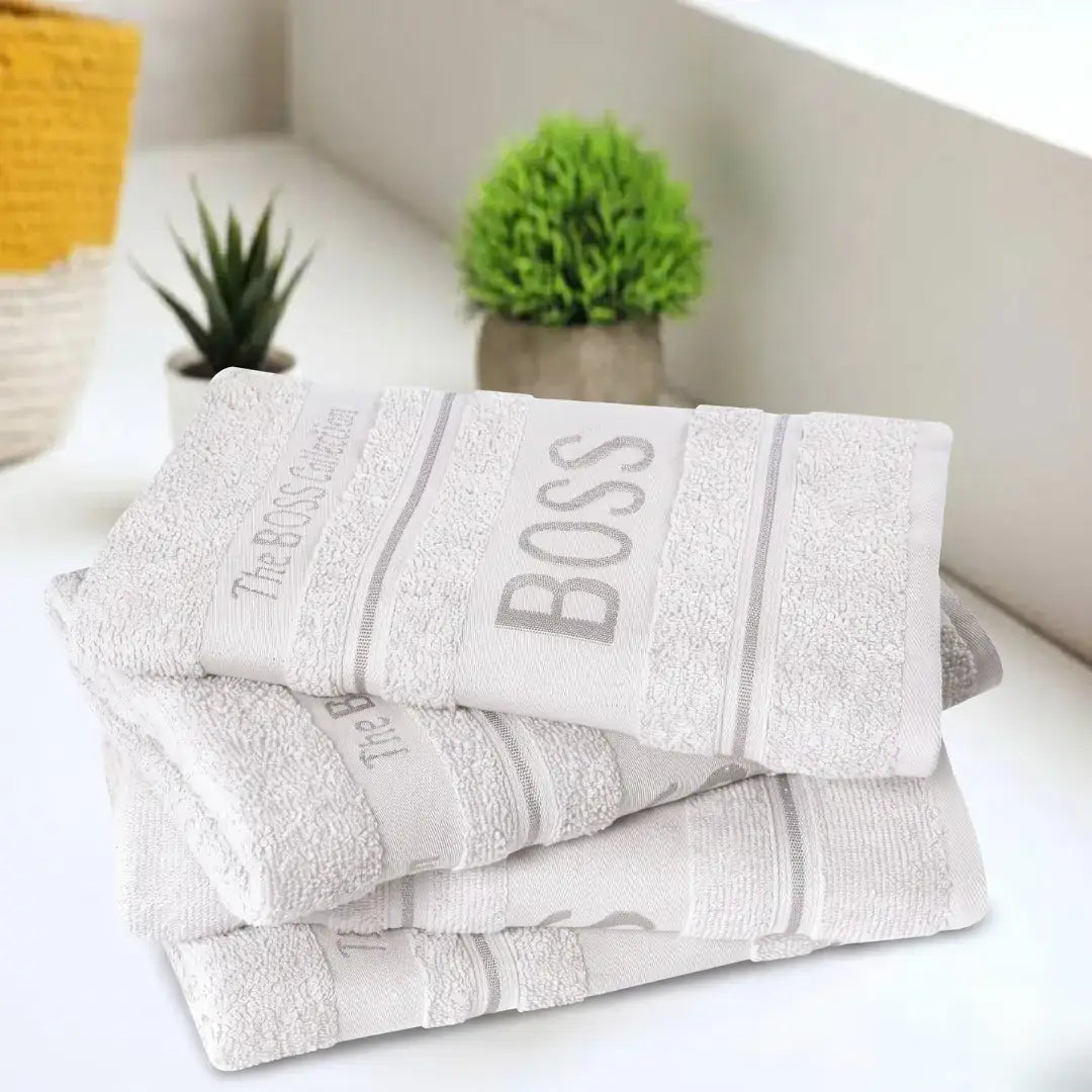 Elovery White Boss Bath Towel – 1 Piece