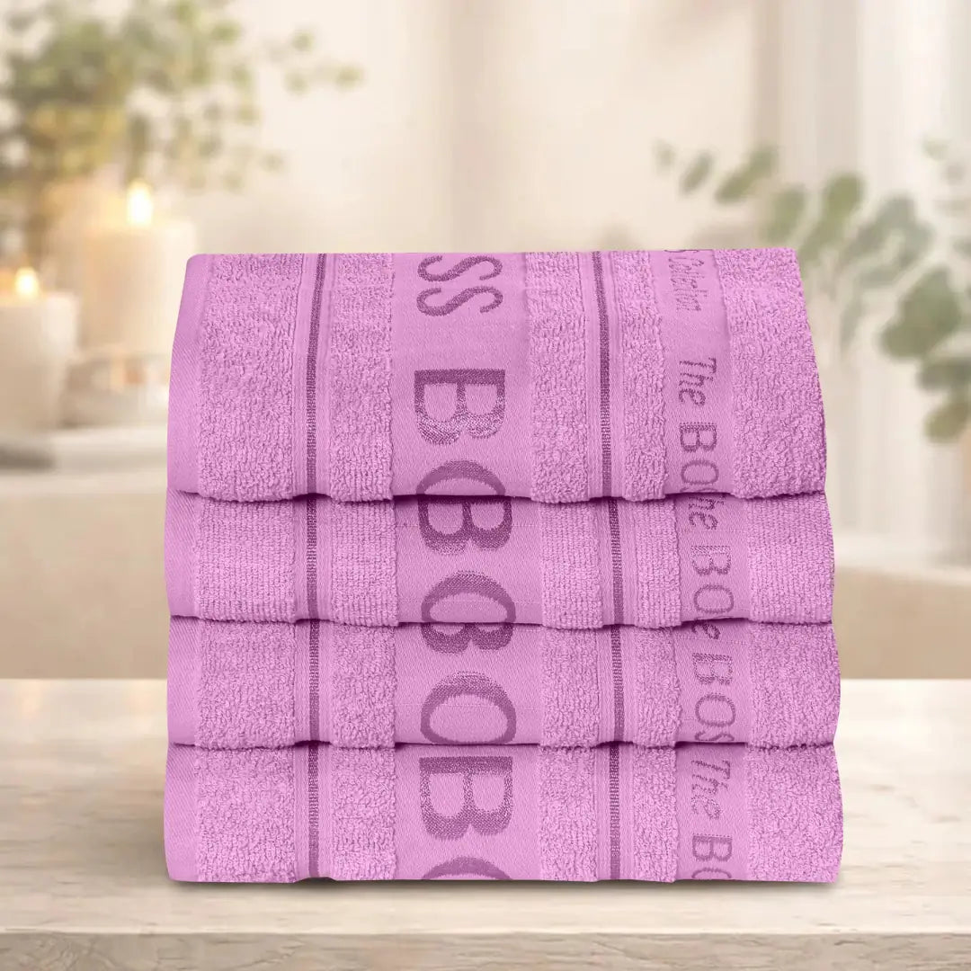 Elovery Pink Boss Bath Towel – 1 Piece