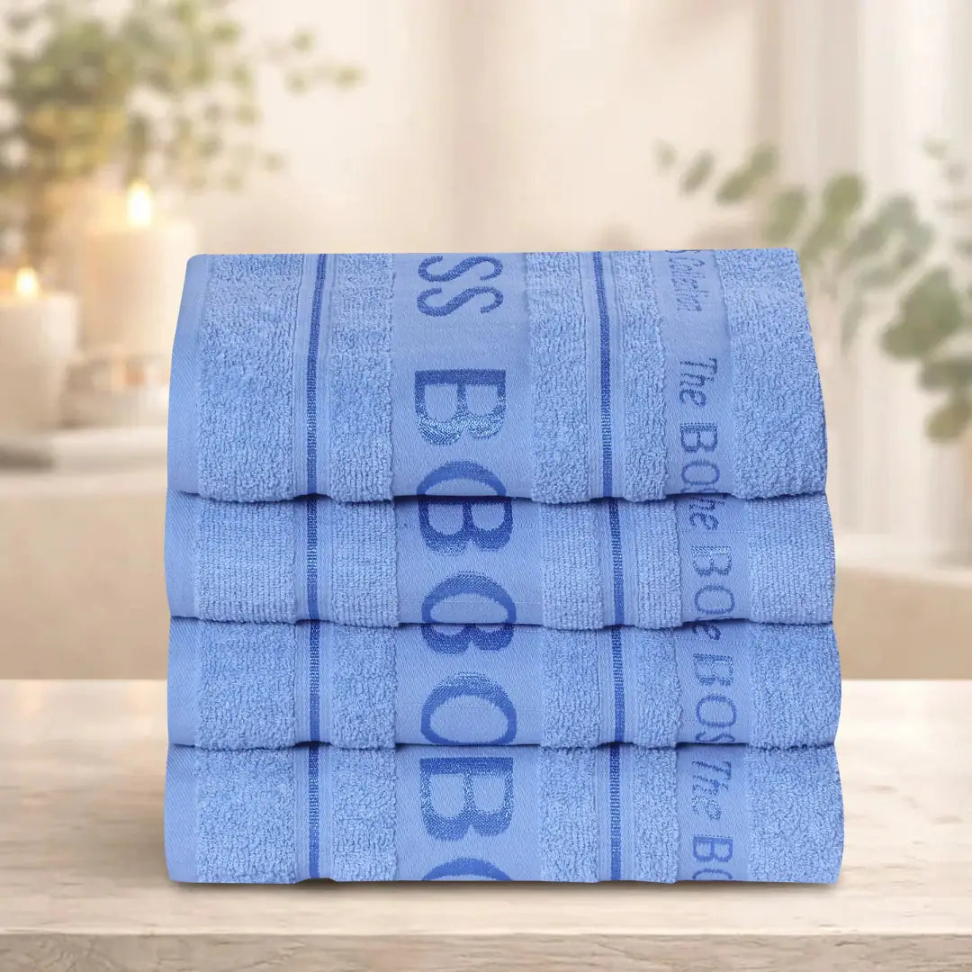 Elovery Sky Blue Boss Bath Towel – 1 Piece
