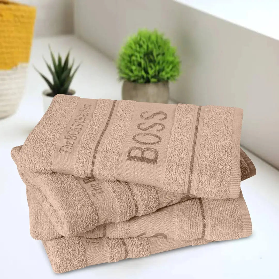 Elovery Beige Boss Bath Towel – 1 Piece