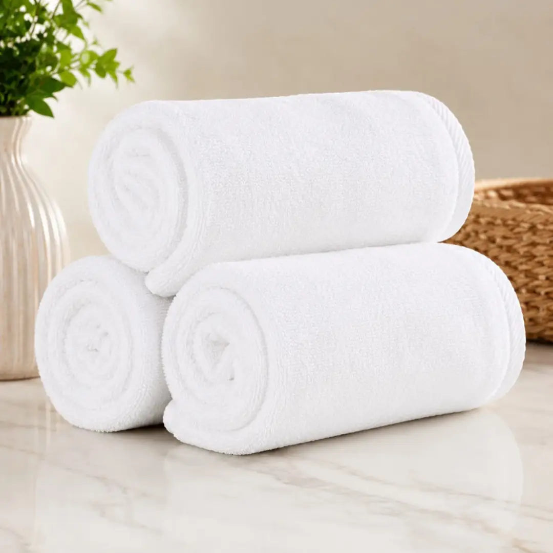 Classic White Bath Towel – 70x140 cm (Single Piece)