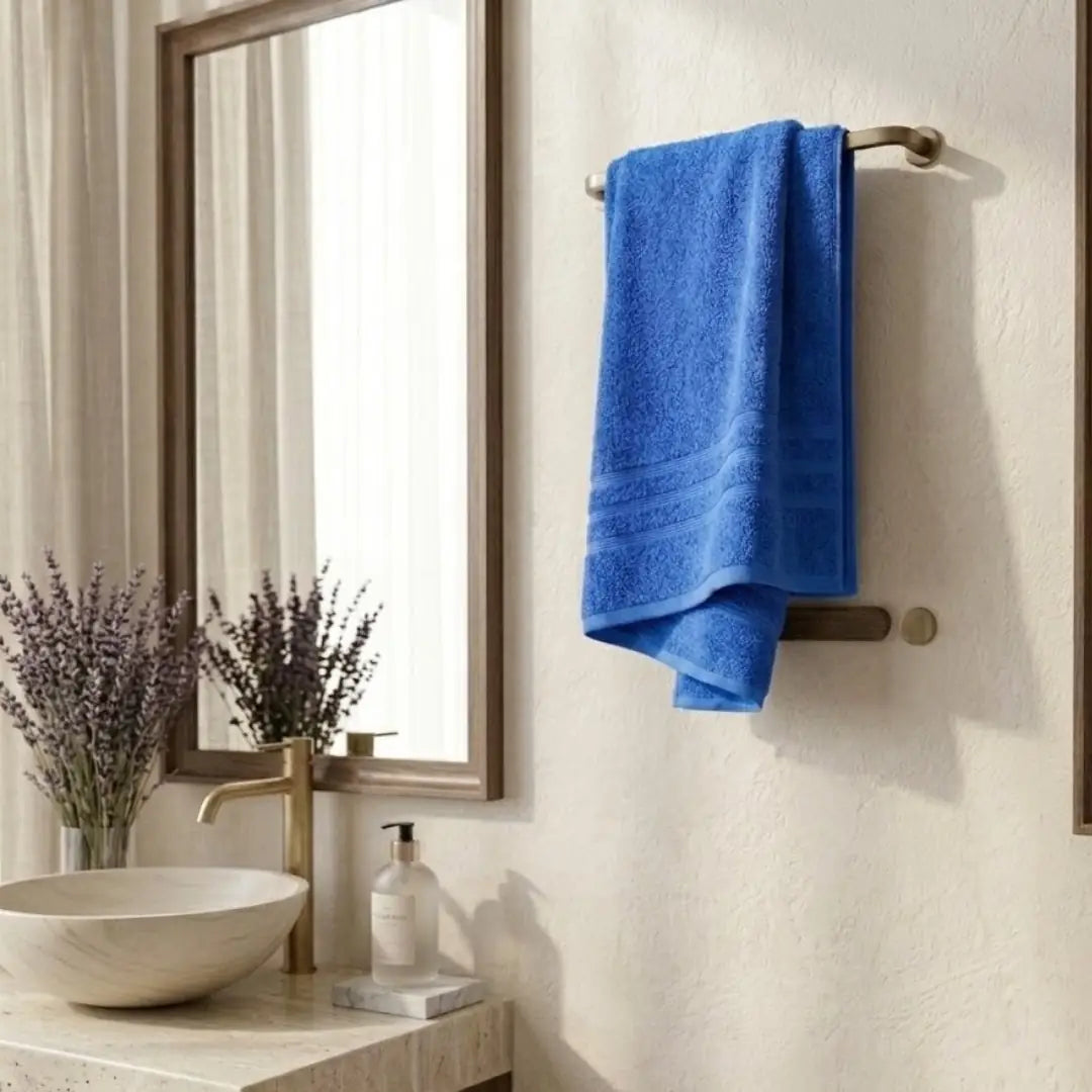 Oversized Blue Bath Sheet 80 × 180  – Ultra Absorbent, Soft & Comfortable | 1 Piece