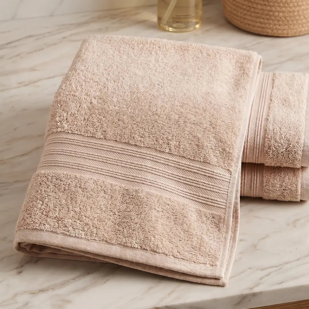 Sand Beige Bath Towel – Soft, Quick-Drying & Absorbent | 1 Piece