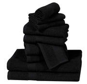 Elovery 10 Pieces Black Towel Set – Premium Soft Luxury Bathroom Collection