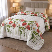 Wild Meadow Poppy & Daisy King Size Lightweight Comforter