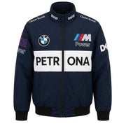 BMW Petronas Motorsport Racing Jacket | Embroidered Logos | Full Zip Bomber
