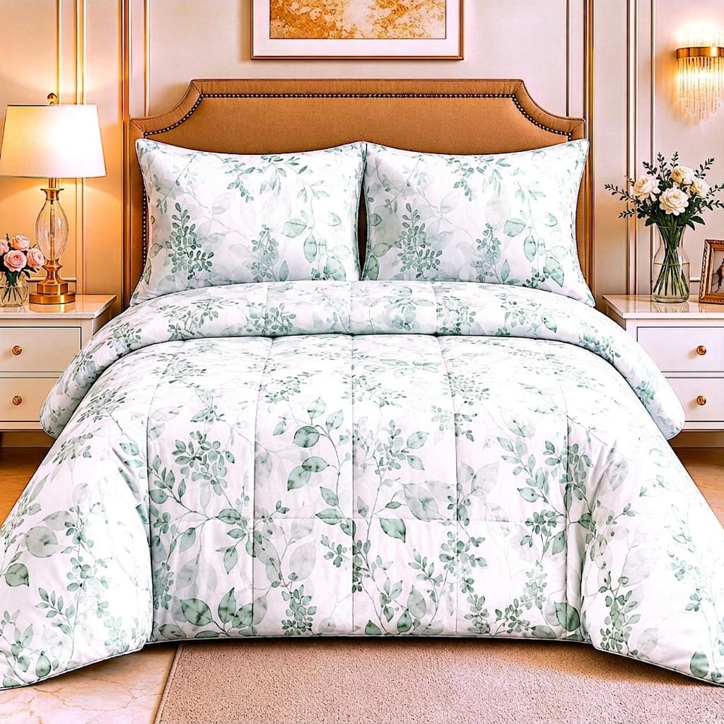 Sleep in Style! Premium 4-Piece Double Bed Comforter Set | Ultra-Soft Quilted Bedding | Comforter + Bed Sheet + 2 Pillow Covers