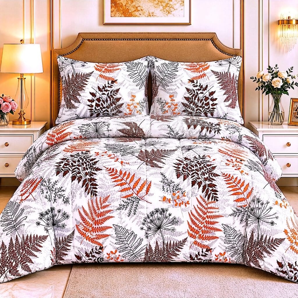 Sleep in Style! Premium 4-Piece Double Bed Comforter Set | Ultra-Soft Quilted Bedding | Comforter + Bed Sheet + 2 Pillow Covers
