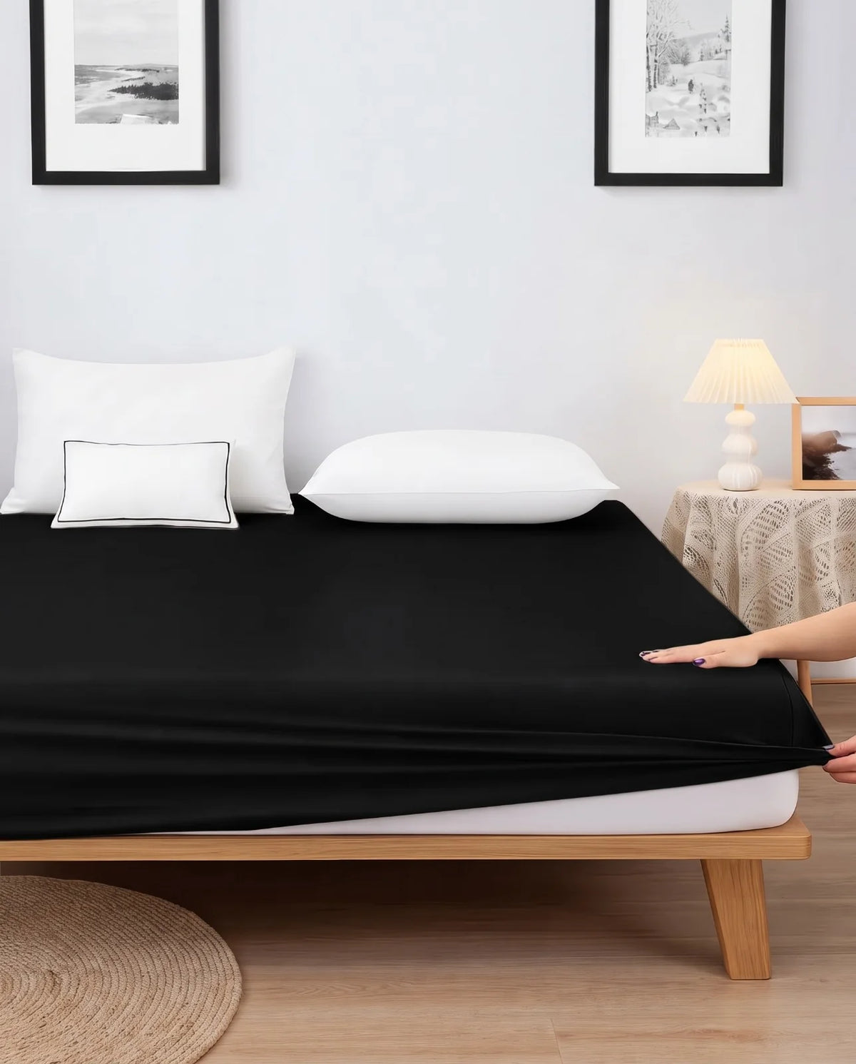 Premium Fitted Sheet With Pillows