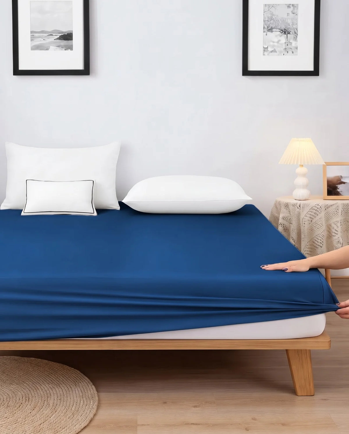 Premium Fitted Sheet With Pillows