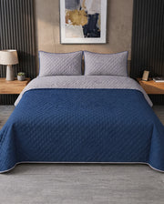 Dyed Reversible Bedspread – Dual Tone Comfort & Style