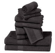 Elovery 10 Pieces Charcoal Towel Set – Modern Soft Luxury Bathroom Collection