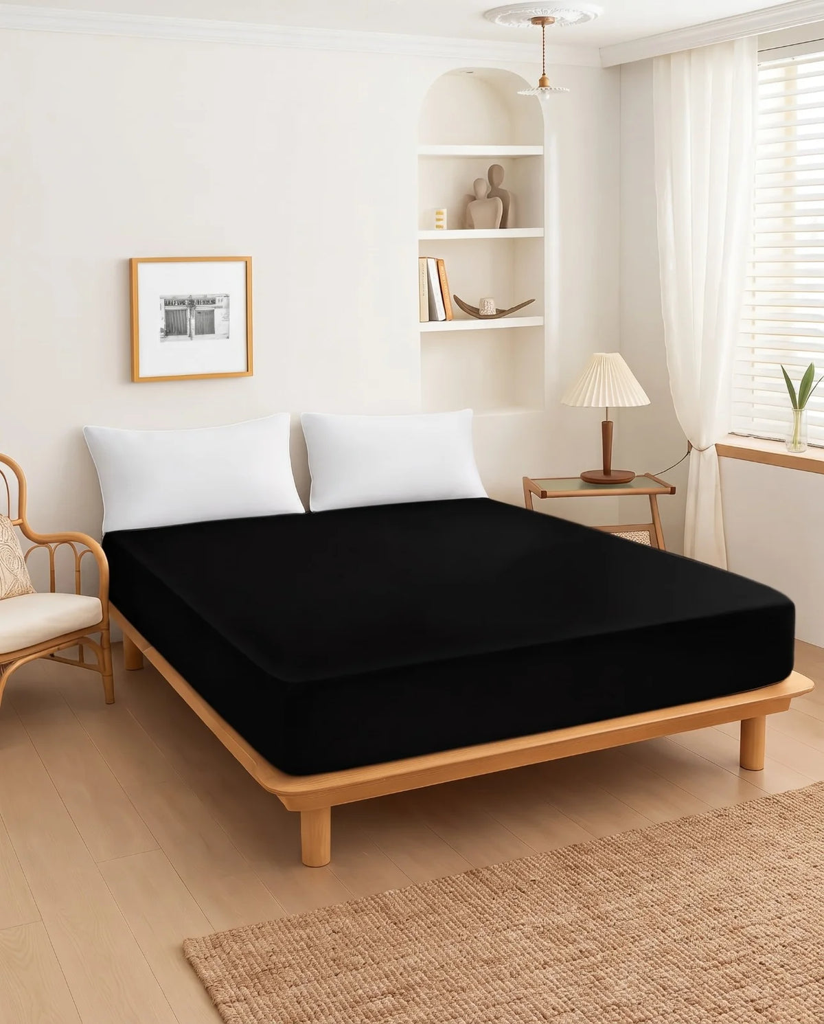 Premium Fitted Sheet With Pillows