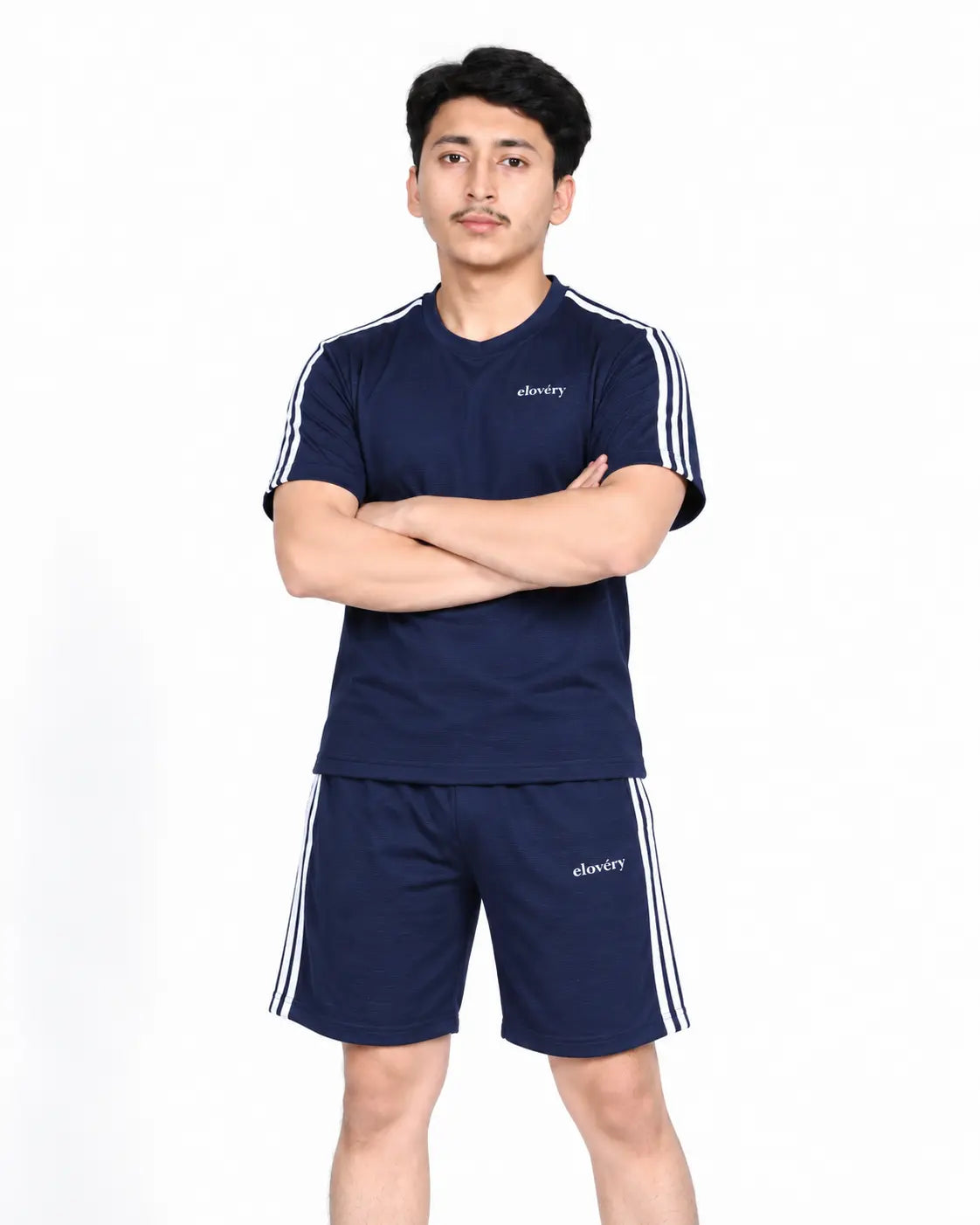 Men’s Activewear 2 Piece Set – Navy Blue