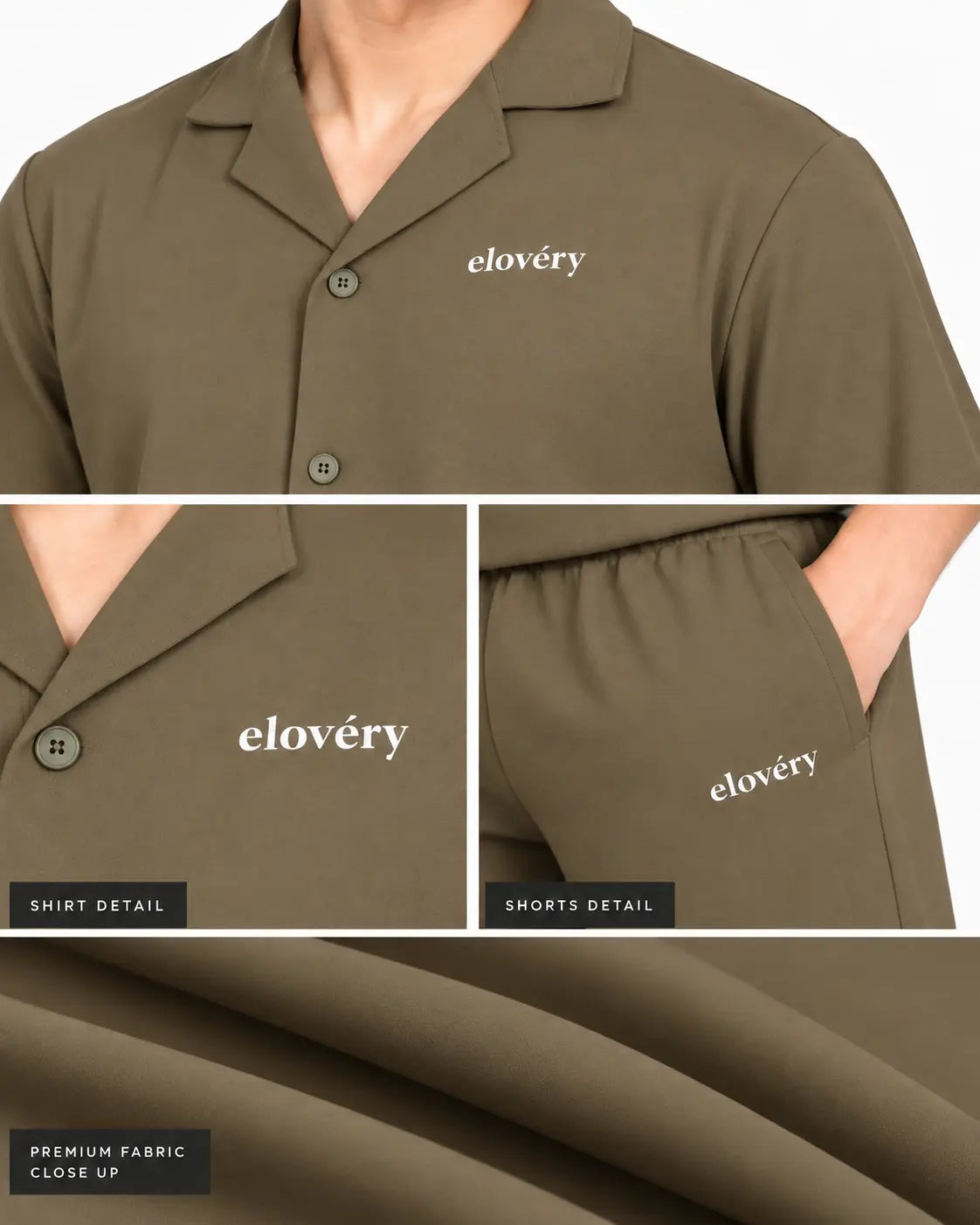 Men’s Premium Lounge Set – Olive Green